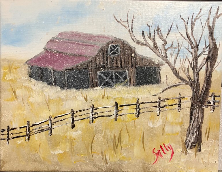 #40 Snowy Barn.